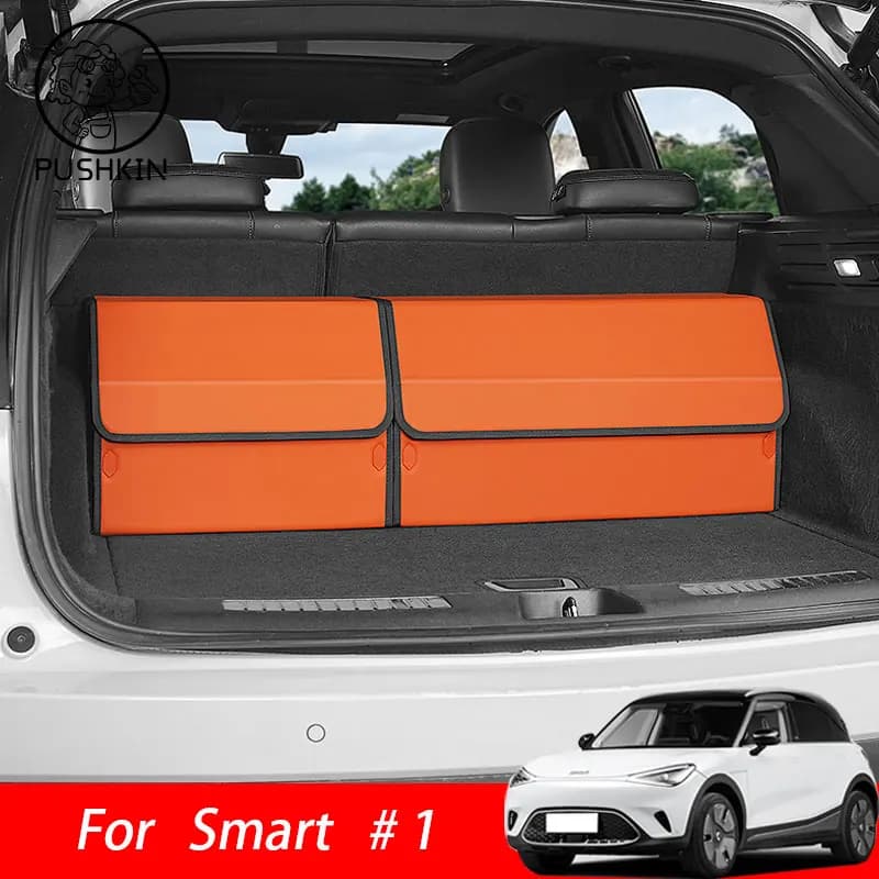 For Benz Smart # 1 Smart # 3 2023 2024 2025 2026 Interior accessories Car trunk box Rear box Load organizer
