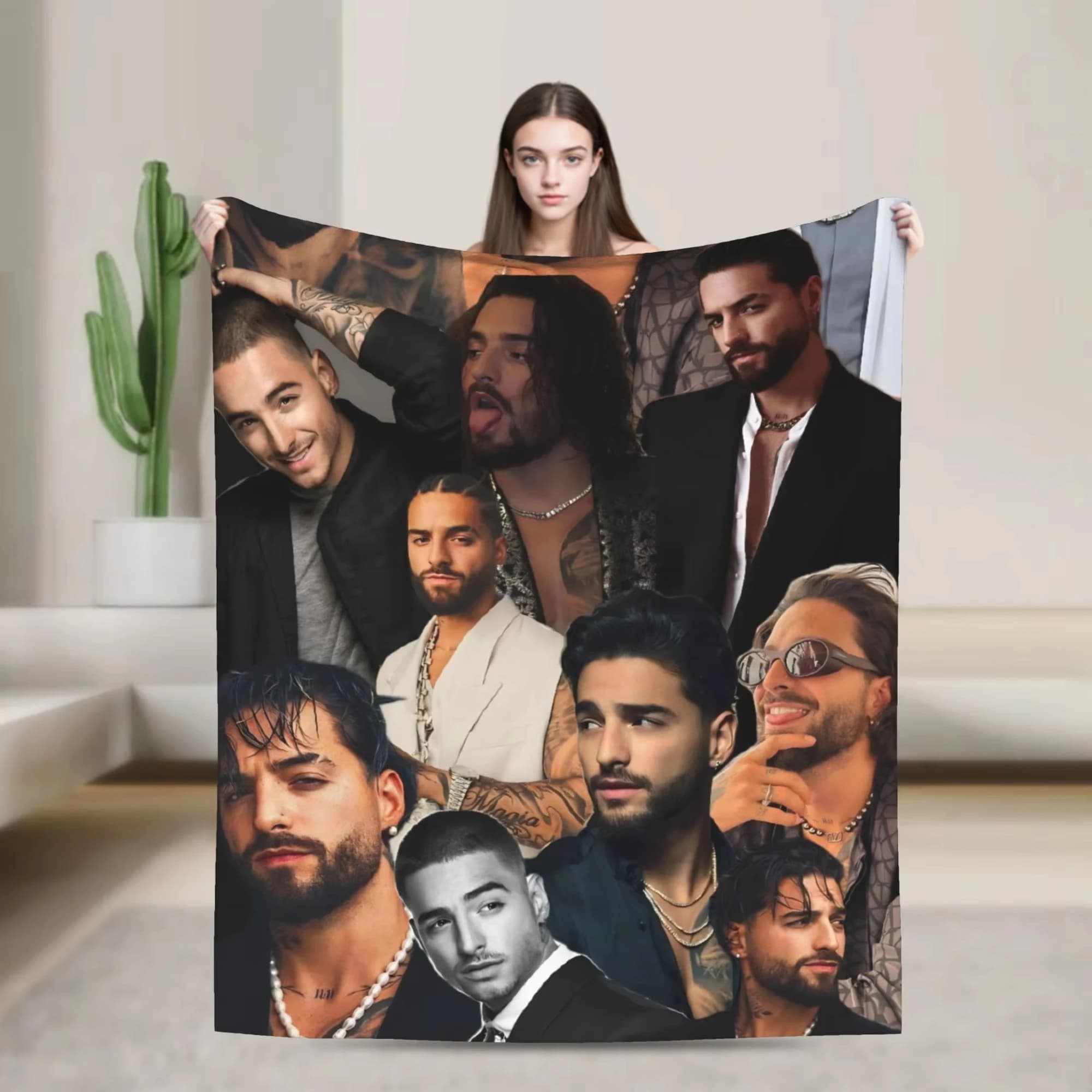 Coperta in flanella Maluma Rapper - Copertura morbida e calda per divano letto invernale