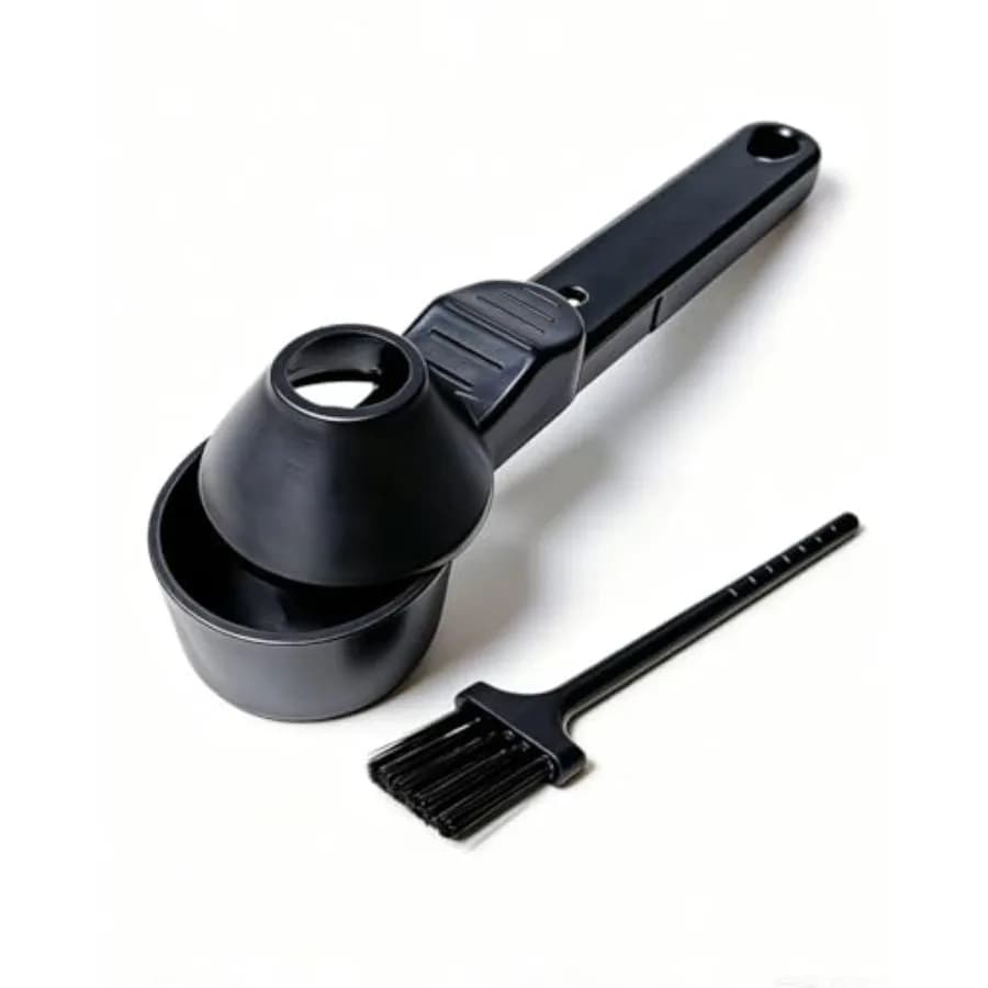 2 TBSP No‑Spill Coffee Scoop with Funnel, Mess‑Free Measuring Spoon for Ground Coffee, Protein Powder and Tea, Reusable Coffee