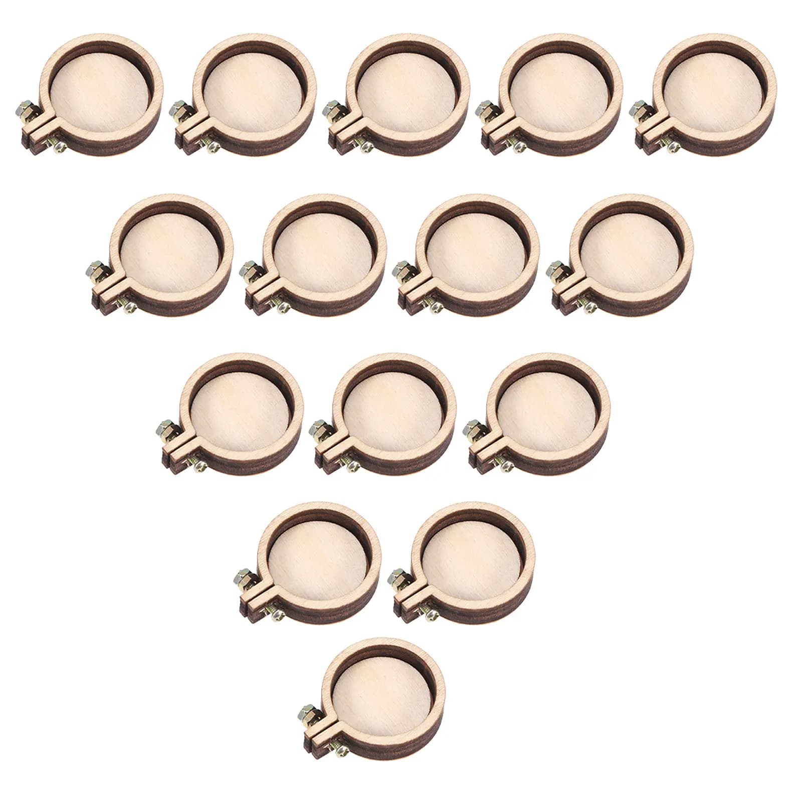 Set of 15 Mini Wall Panels for Embroidery, for Crafts, Decorations, Jewelry, Gifts and Frames