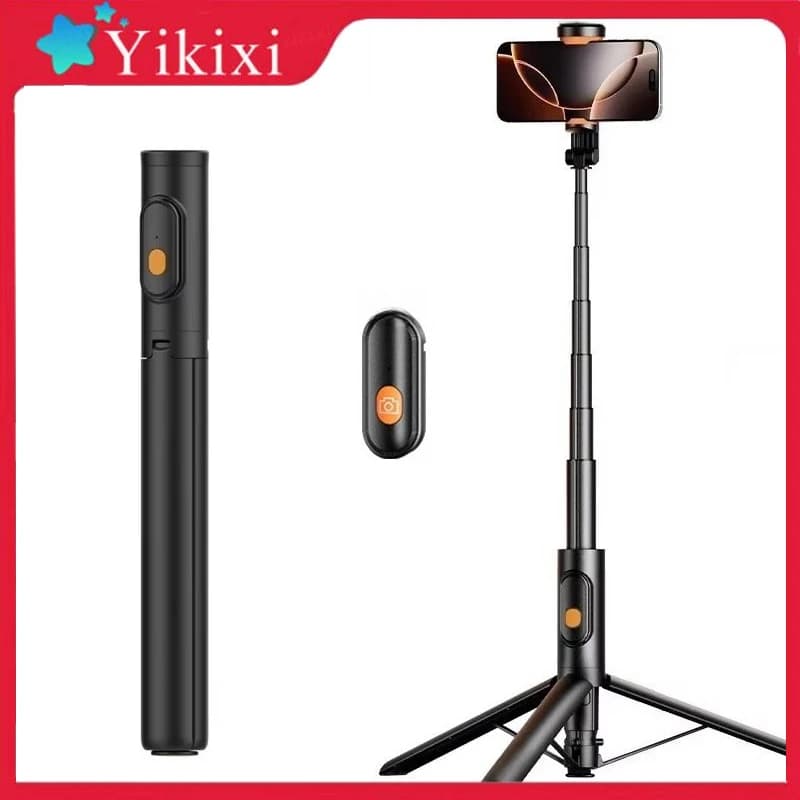360 ° Bastone Selfie con Rotazione Verticale e Orizzontale, Treppiede Automatico per Telefono da 1,5m con Telecomando Wireless per iPhone/Android