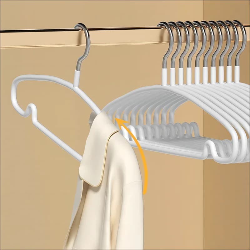 Appendiabiti Semplice Antiscivolo per Dormitorio e Casa, per Prevenire la Deformazione dei Vestiti, Organizzazione e Conservazione