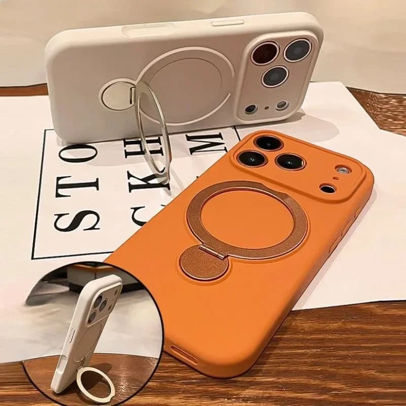 Custodia Protettiva Magnetica in Silicone All-inclusive per iPhone 17 16 15 14 13 Pro Max, Adatta per Pelli Sensibili