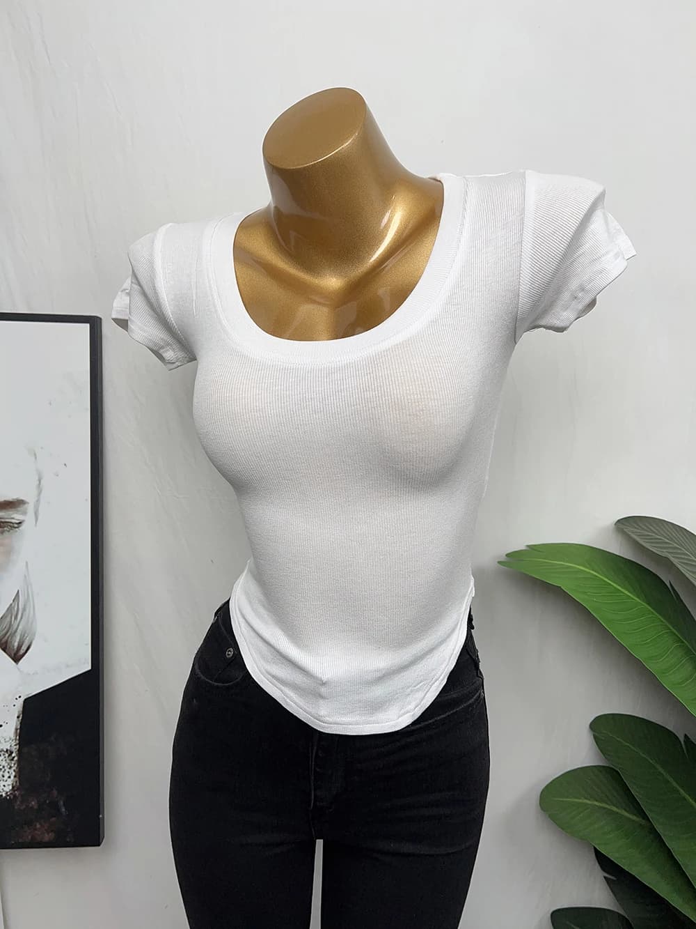 Recommended Retro Sexy Black Slim Fit Short Sleeve T-Shirt Thin Base Shirt Versatile Transparent Commute Style Spring Youth F...