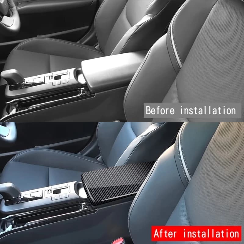 For Toyota Prius Series 60 2023 2024 Abs 3d Partsbon Fiber Parts Central Console Armrest Storage Box Cover Panel Trim