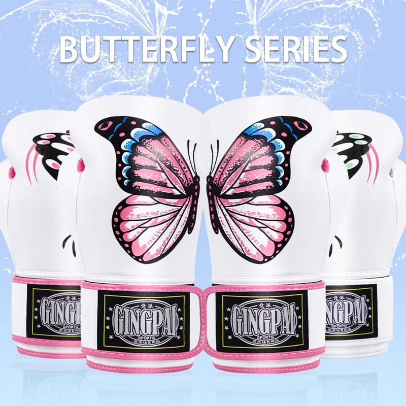 Professional women boxing gloves Thai free fighting Sanda MMA Muay karate gloves for teenage kids fitness training