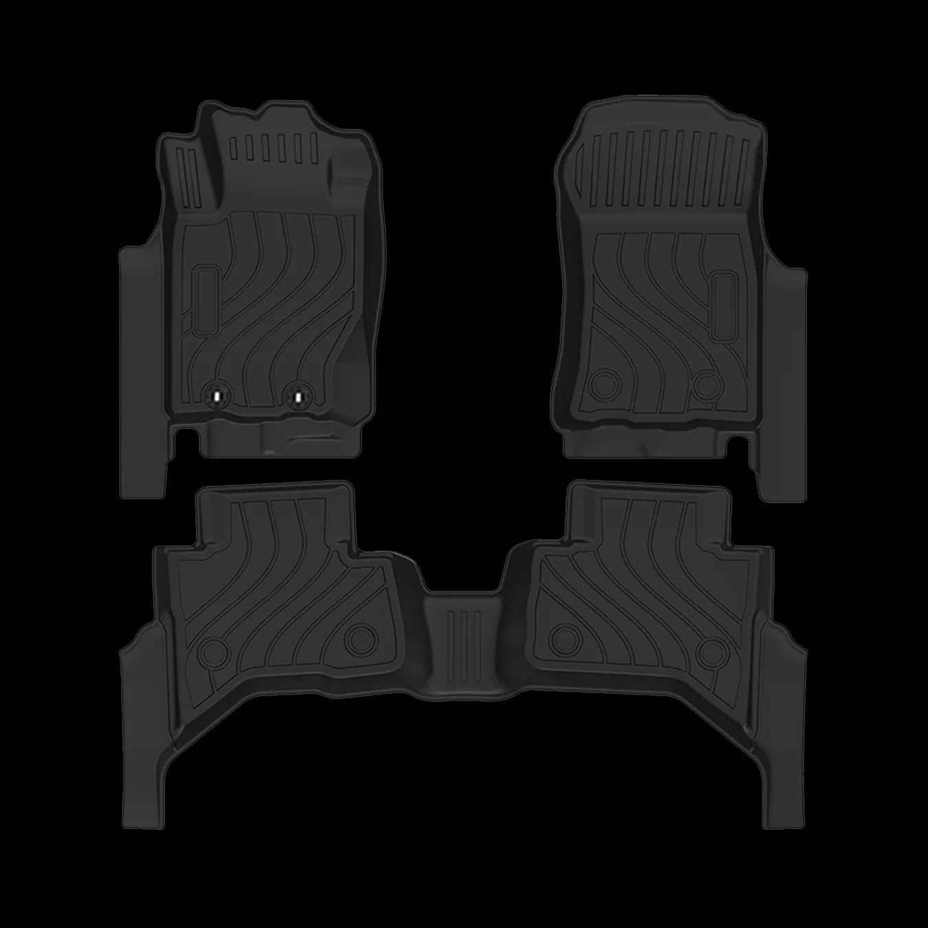 [LHD]L200 2024-2024 Four Seasons Waterproof and Anti-Slip TPE Floor Mat for Cars.
