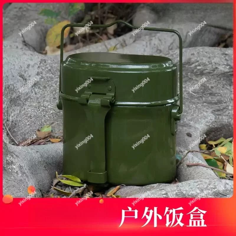 Contenitore per Alimenti in Alluminio Resistente alle Alte Temperature, Tipo Bento Box per Campeggio all'Aperto