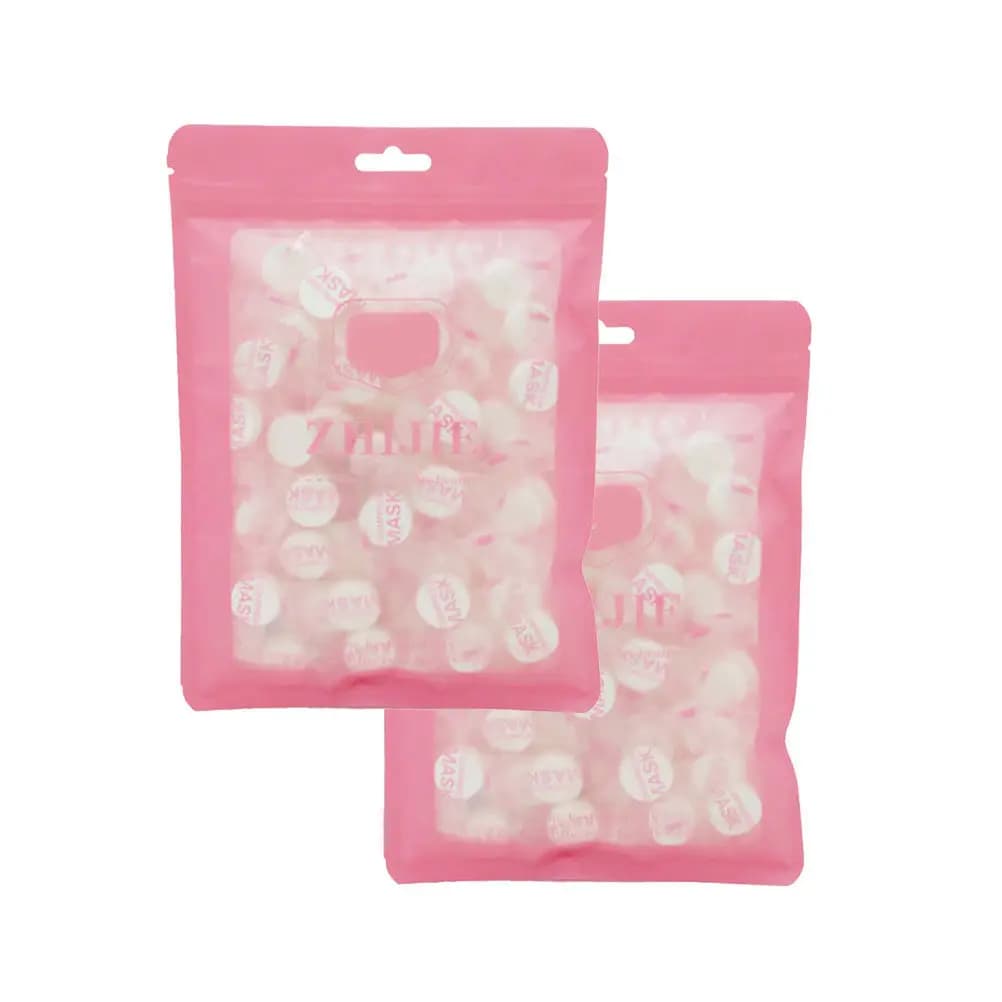 200Pcs Expandable Compressed Mask for Face Cotton Nonwoven DIY Skincare Pad Lightweight Portable Smooth Comfortable Fast