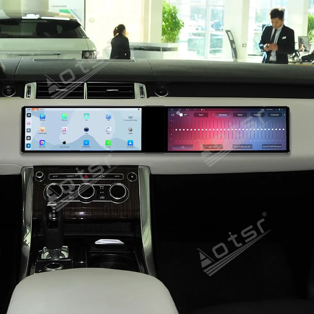 8+128G Dual 12.3 Inch Carplay Android 13 Multimedia Player GPS Stereo for Land Rover Range Rover Sport L494 2014-2017 Auto Radio