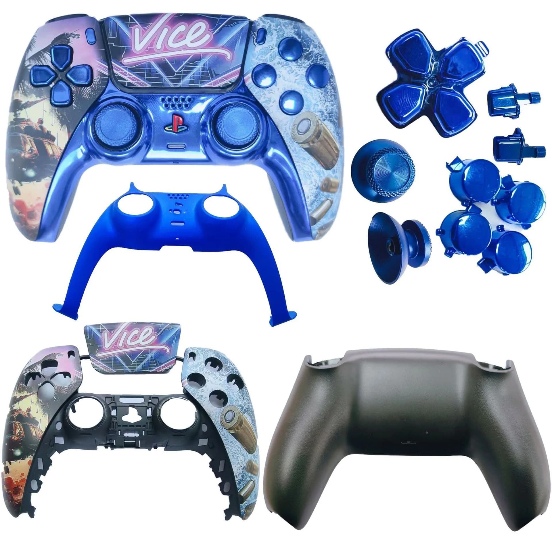 Guscio controller di gioco PS5 Guscio sostitutivo fai-da-te Modello GTA Maniglia PS5 Face Shell Accessori controller di gioco PS5