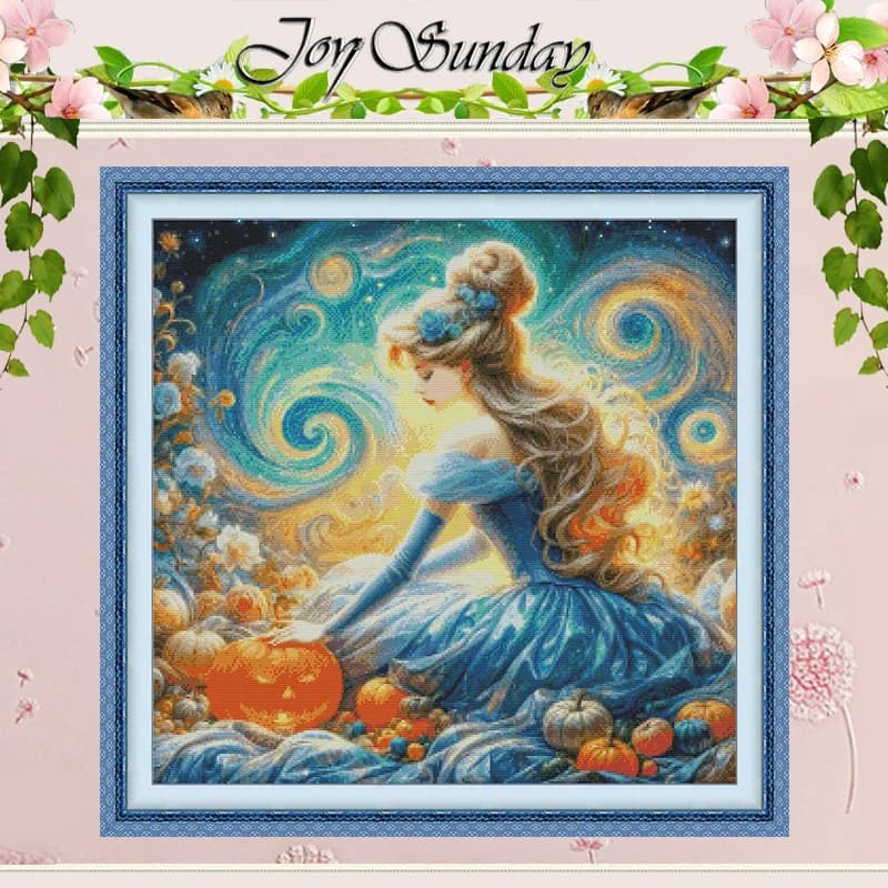 Starlit Fairy Patterns Counted Cross Stitch Set DIY 11CT 14CT 16CT HD Stamped DMC Cross-stitch Kit Embroidery Needlework Crafts