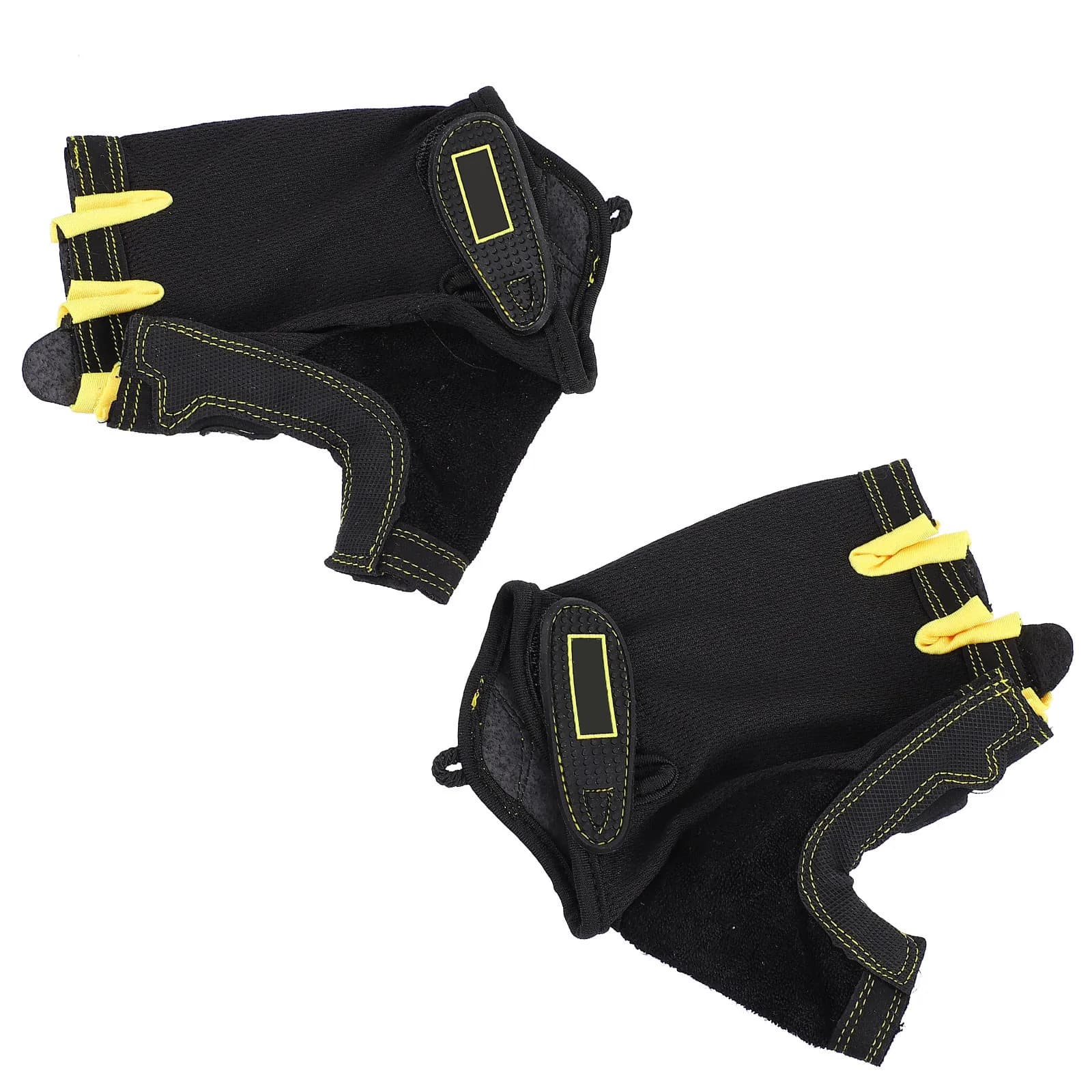 1 Paio di Guanti Sportivi Traspiranti Mezze Dita per Ciclismo, Escursionismo, Campeggio con Presa Migliorata, Assorbimento del Sudore e Protezione UV