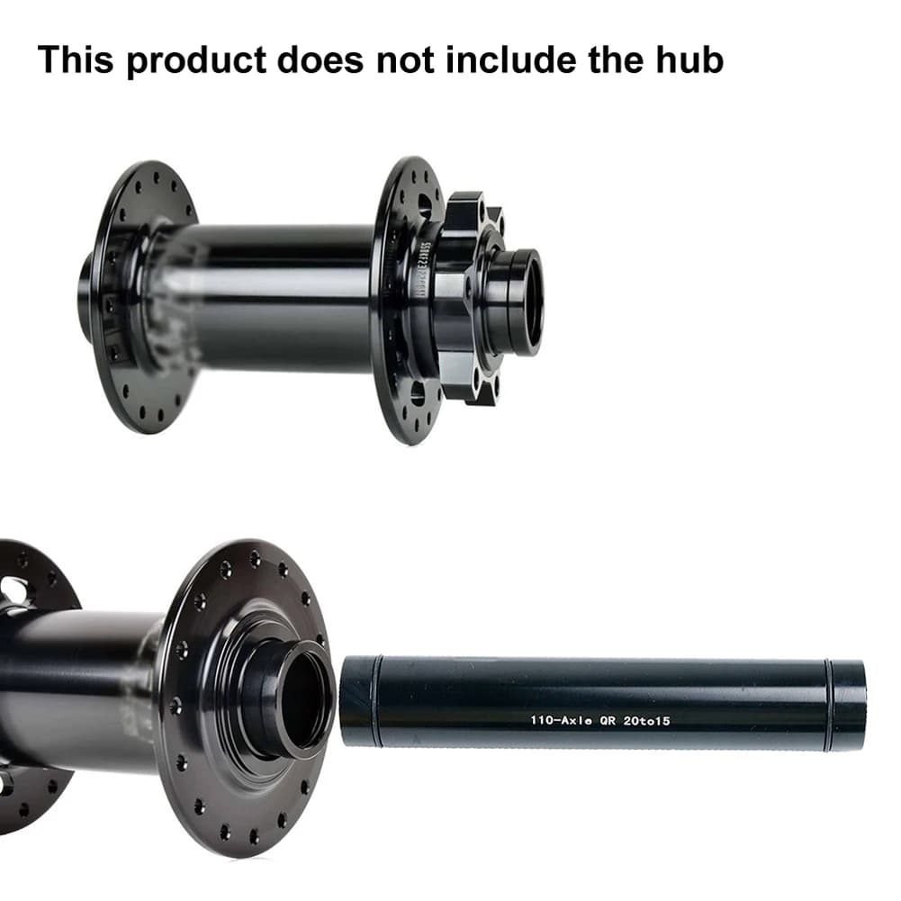 Adattatore mozzo perno passante ruota anteriore bici da 20 mm a 15 mm 100/110 mm Convertitore mozzo anteriore Accessori ciclismo