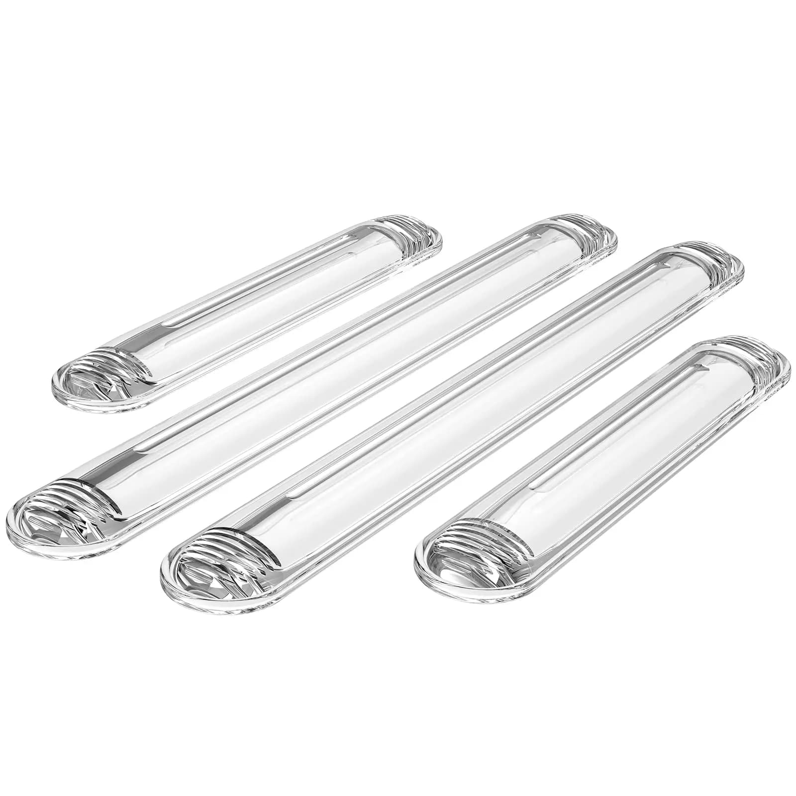 Hipacool 4 Pezzi Paraurti Adesivo Trasparente Combo Fermaporta Autoadesivi Paraurti per Porte Auto Tavolo in Vetro Mobili Coperchi per Toilette
