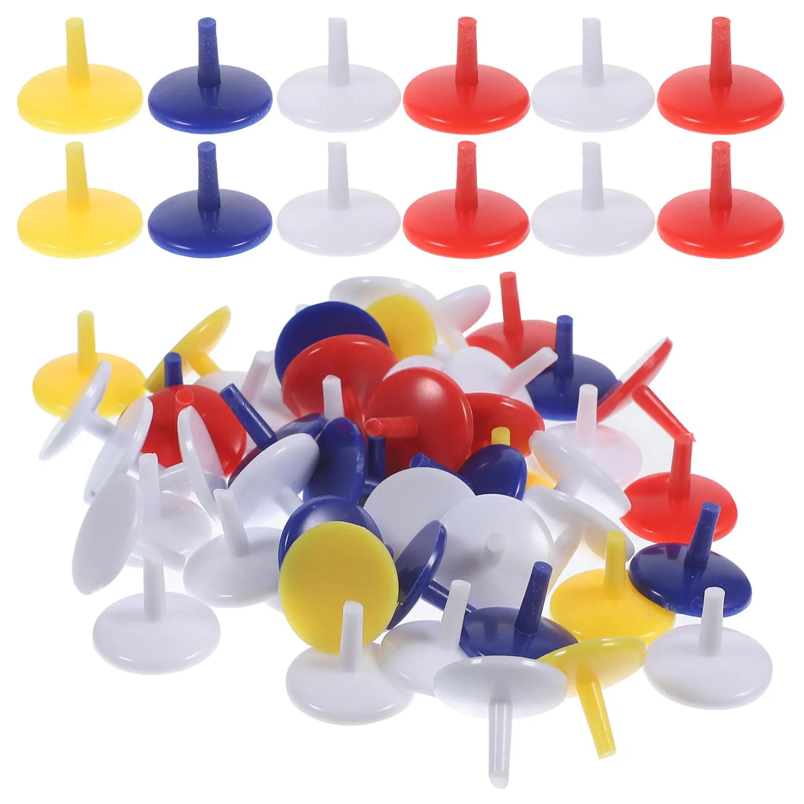 150 Pezzi Marcatori per Palline da Golf in Plastica da 18 mm, Design Circolare Compatto, Punti di Precisione per la Pratica del Putting