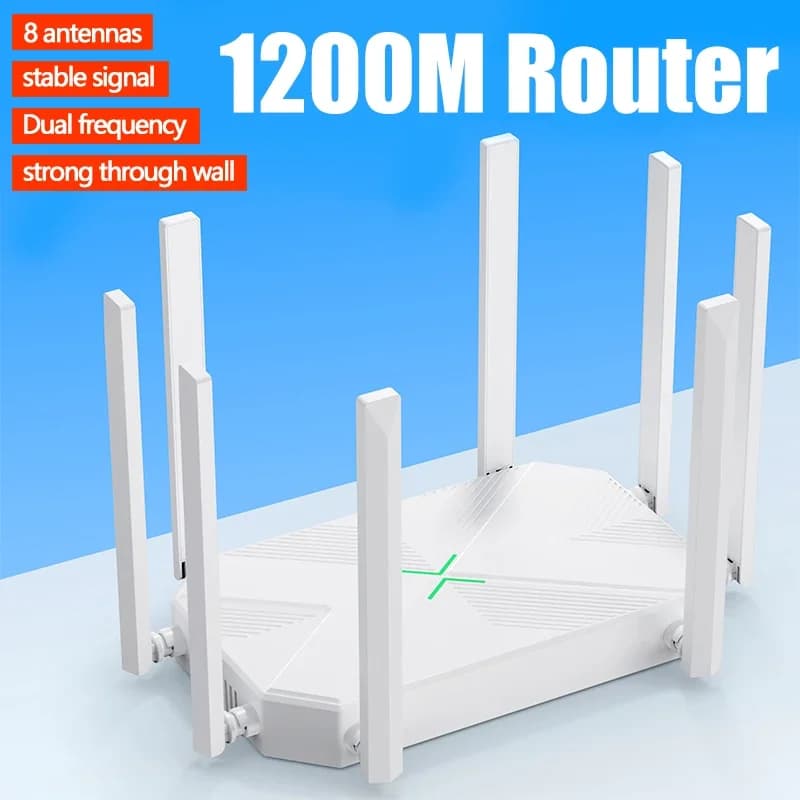 Router wireless Booster Router Supporto AP Ripetitore WiFi a banda larga Amplificatore di segnale per Home Office con firewall 8 antenne