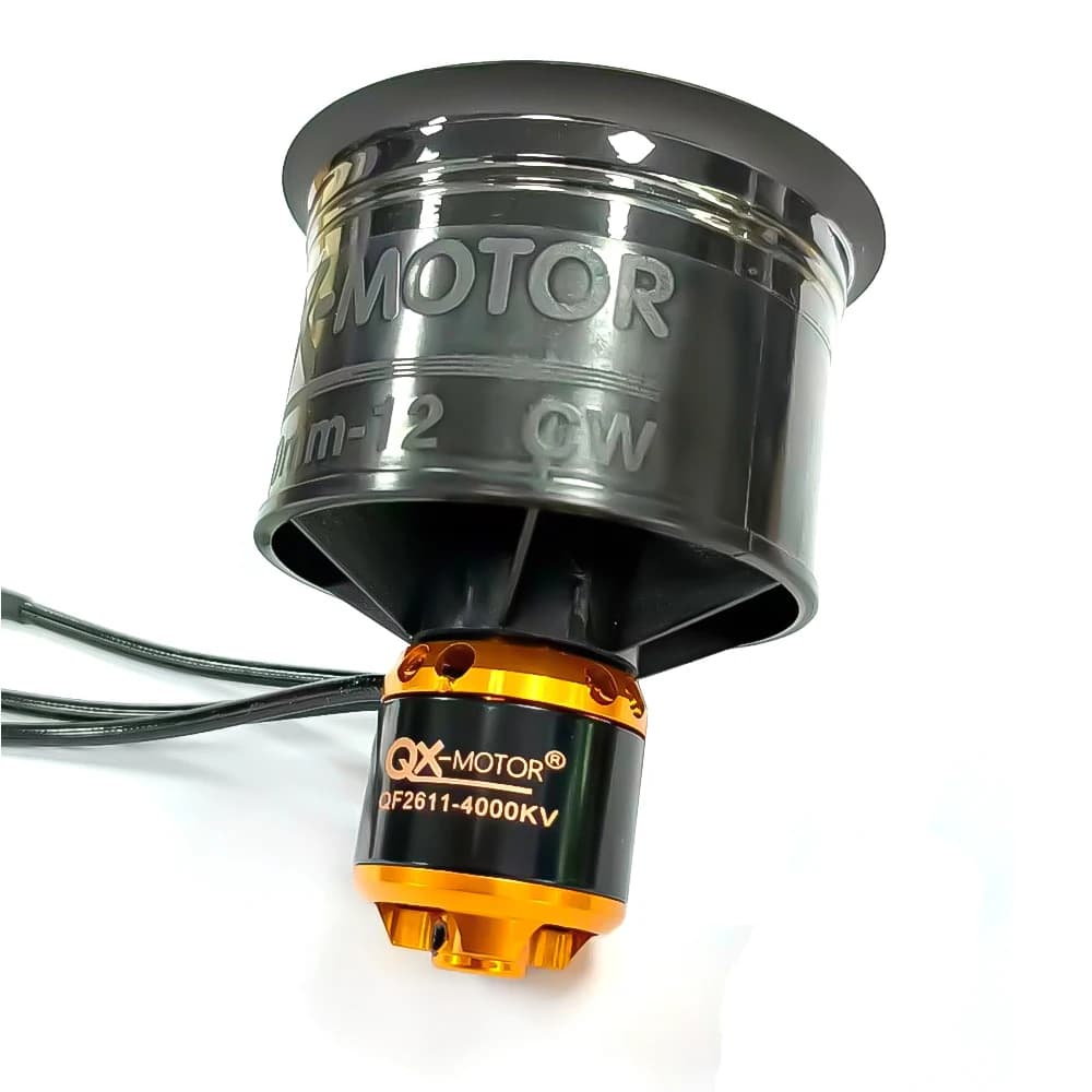Ventola QX-MOTOR EDF da 50 mm a 12 pale per batterie LiPo 3-4S con motore Brushless, utilizzabile con ESC 40A 50A per Elicottero RC, Quadricottero, Drone Multiasse - Ricambio