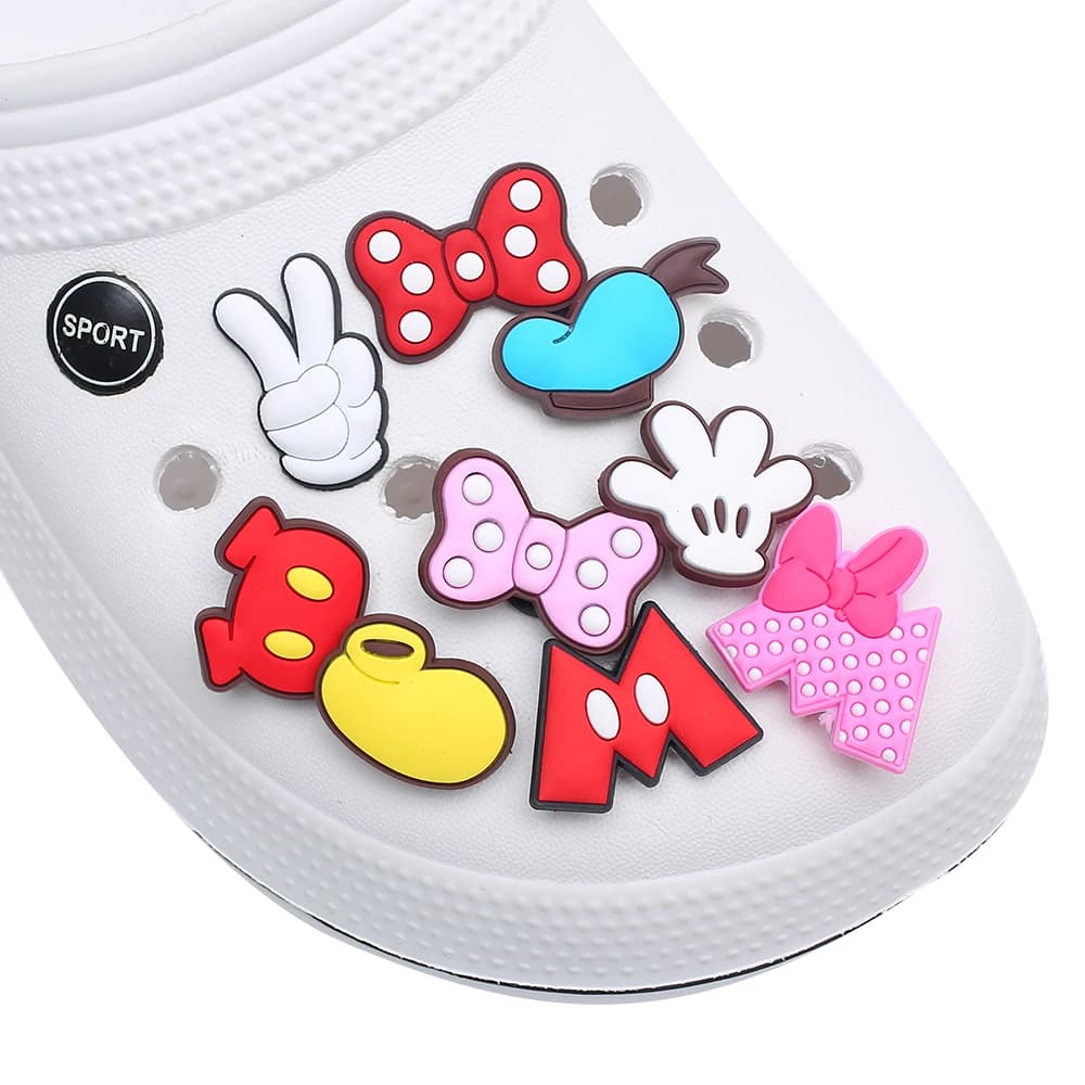 11/50 pezzi di decorazioni per scarpe a forma di fiocco, guanti, cappello, per sandali, accessori decorativi per scarpe, spille per scarpe, ottimo regalo per uomini e donne