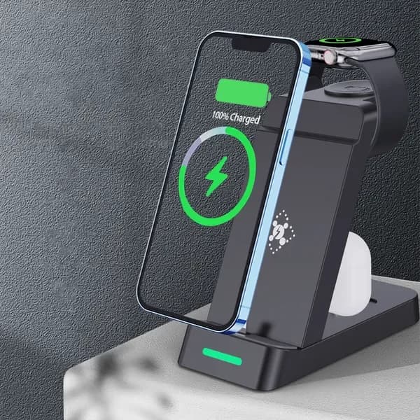 Wireless Multifunction Charger 3 in 1; Charging Station for iPhone/iWatch/AirPods