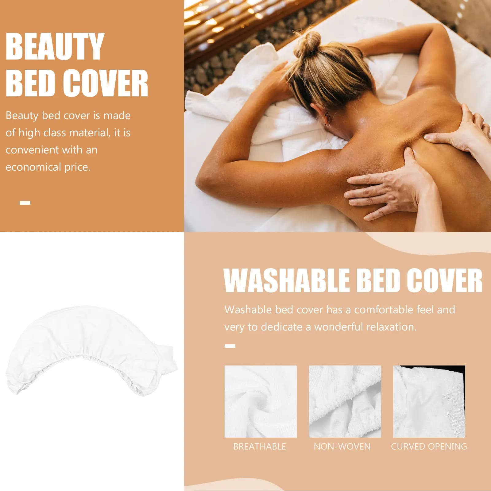 Supple Microfiber Massage Bed Cover Comfortable Reusable Table Sheet for Spa Salon Hospital Massage Tables Body Treatments