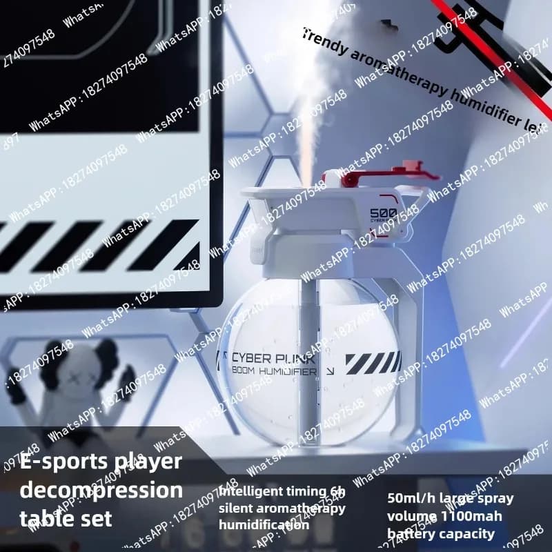 Hand Aromatherapy Humidifier Esports Desktop Cyberpunk Ornament Decompression Trendy Play Mech Creative Gift