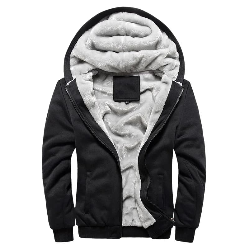 Men's hood sweatshirts Winter jacket in thick fleece with zipper Hoodies Coat casual suit Sportswear Men's sweatshirts M ~ 5XL