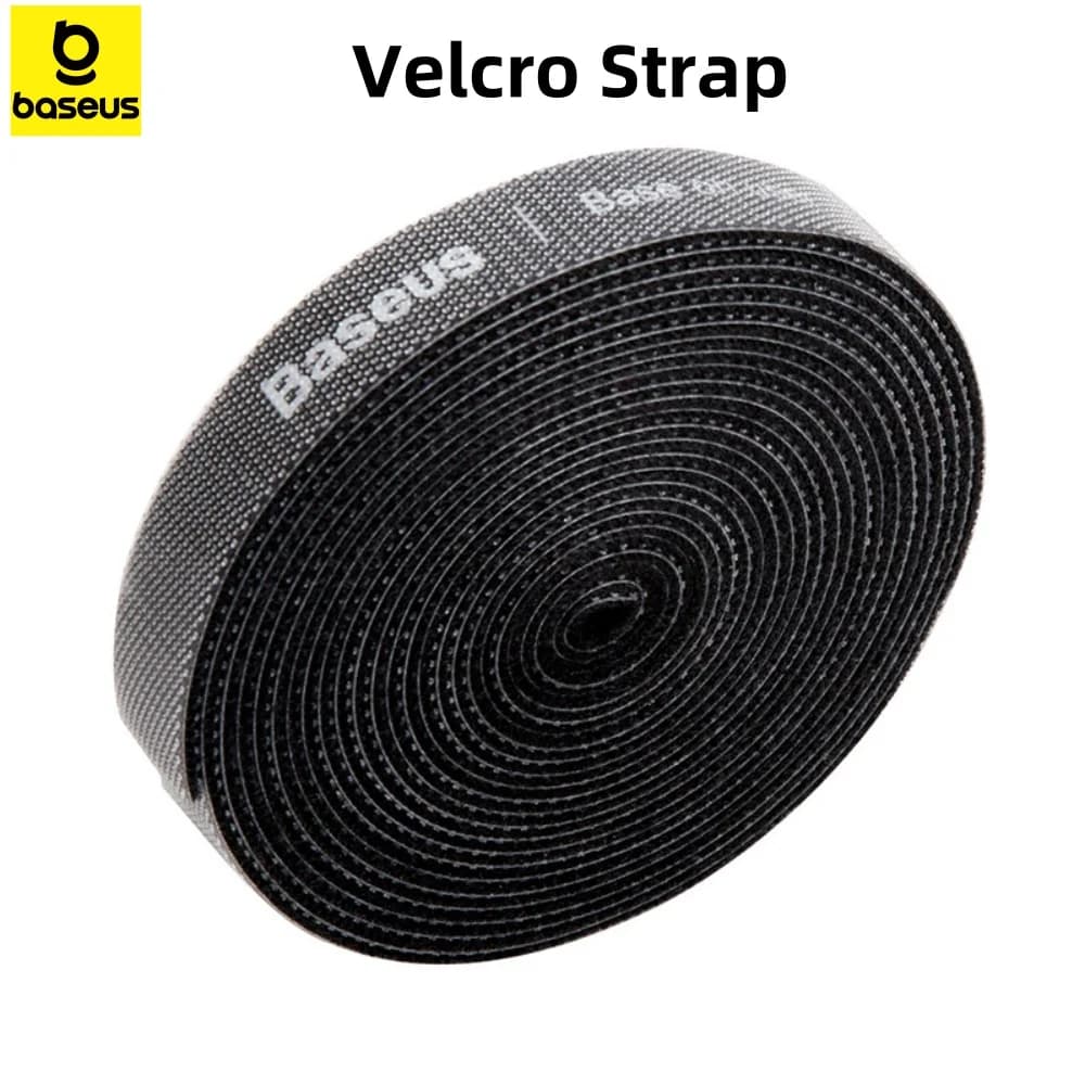 Baseus Cinghie in velcro Organizzatore di cavi per la ricarica del cavo dati Avvolgicavo di rete Clip per cavi Gestione desktop da ufficio