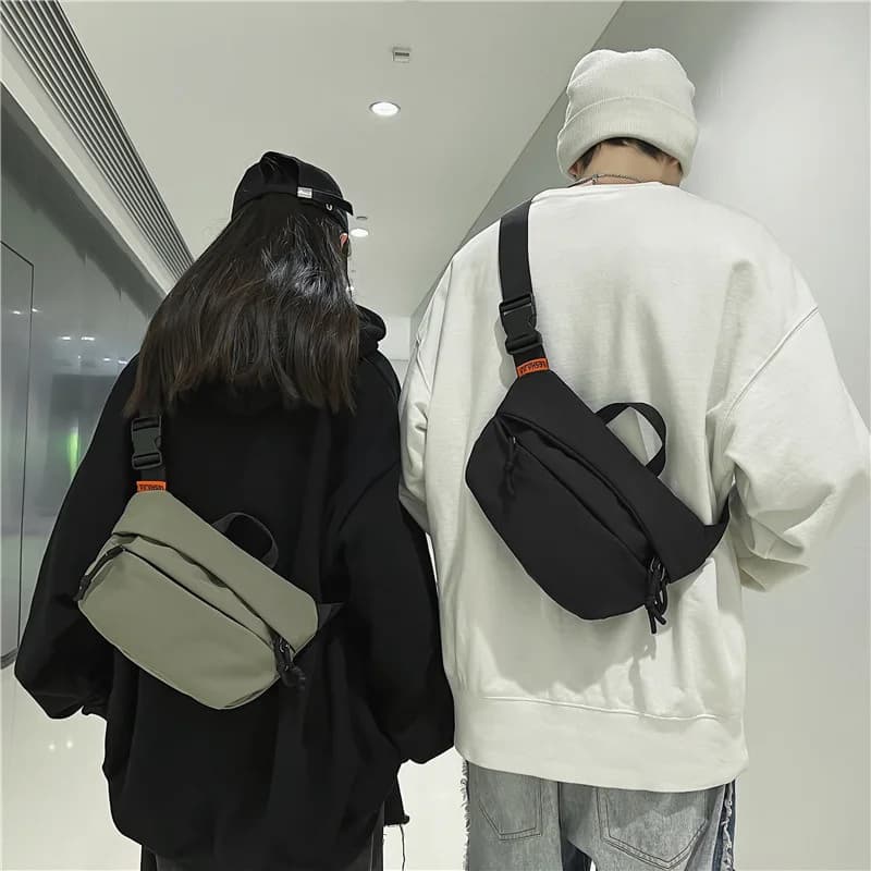 Borsa a tracolla unisex Borsa da cintura in nylon con tracolla regolabile Piccolo marsupio per allenamento Corsa Viaggi Escursionismo