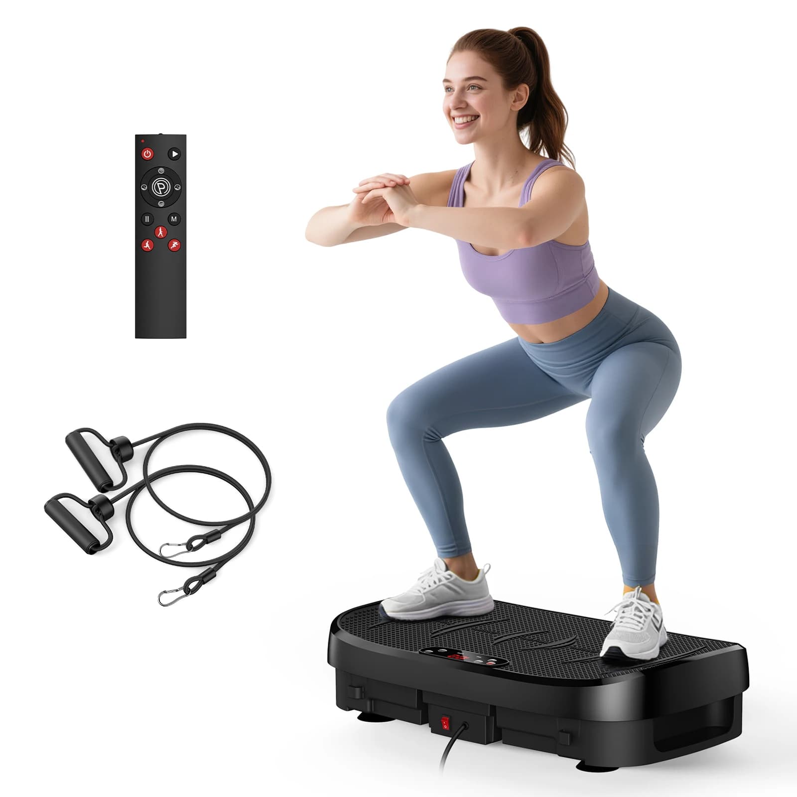 Vibrant Platform for Fat Burning, 120 Levels, Domestic Gym Equipment, Slimming Exercise Table and Muscle Relaxation