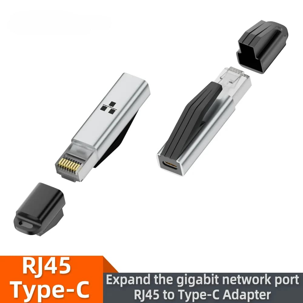 USB C to Ethernet Adapter 1Gbps Gigabit USB C Female to RJ45 Male Network Converter for Notebook MacBook Pro iPhone16 iPad XPS