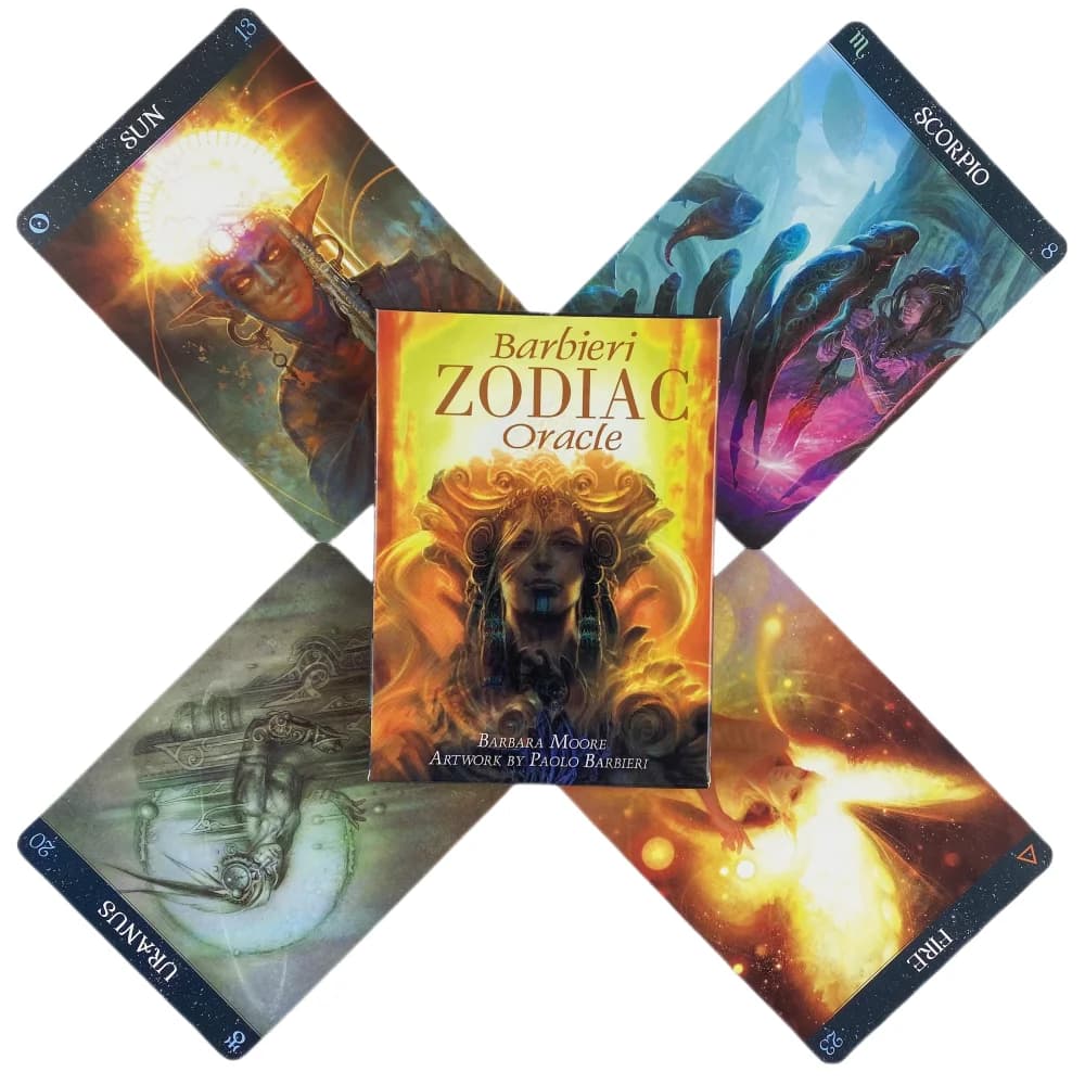 Carte Oracle dello zodiaco Barbieri A 26 giochi Borad del mazzo di divinazione del destino inglese