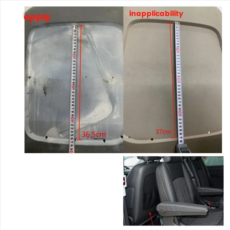 Car seat Rear panel Back cover Auto bag for Mercedes-Benz Viano W639 2011-2015 Replacement Grey