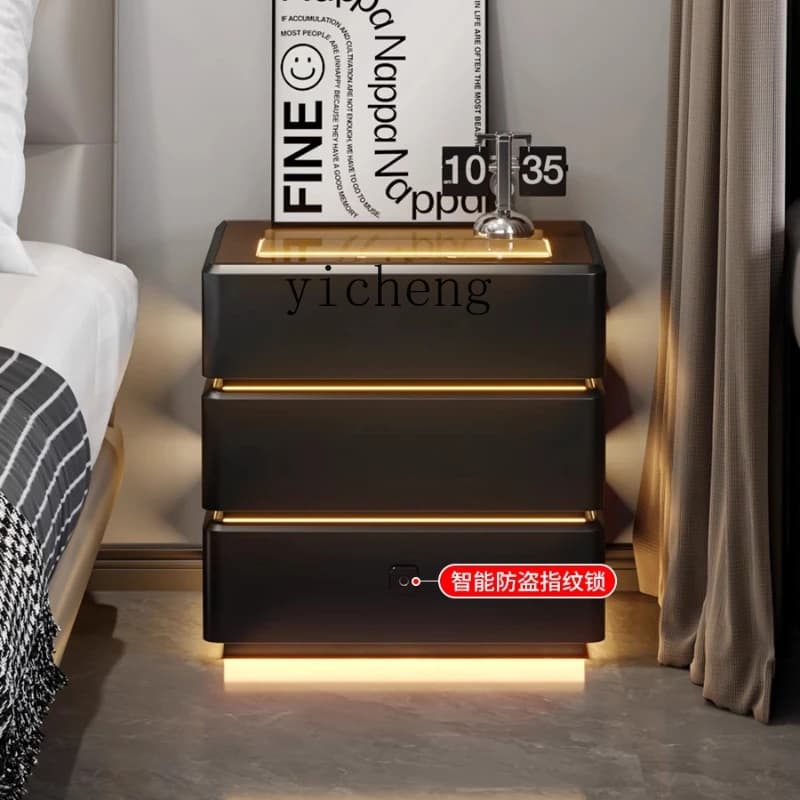 Comodino intelligente ZK integrato con serratura, comodino sospeso da pavimento creativo avanzato, leggero e sicuro