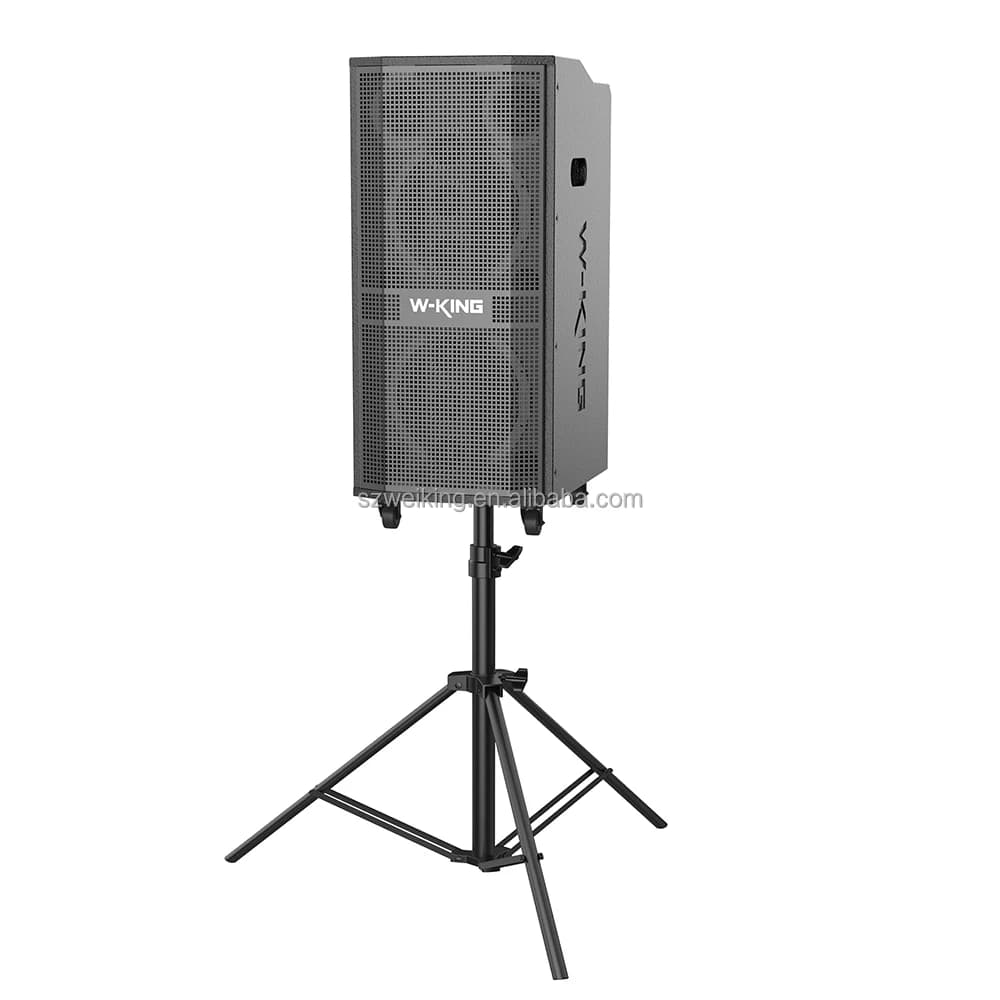W-KING K20PRO 360W Batteria grande ad alta potenza Bluetooth Wireless Active Line Array Stage Altoparlanti trolley in legno ricaricabili