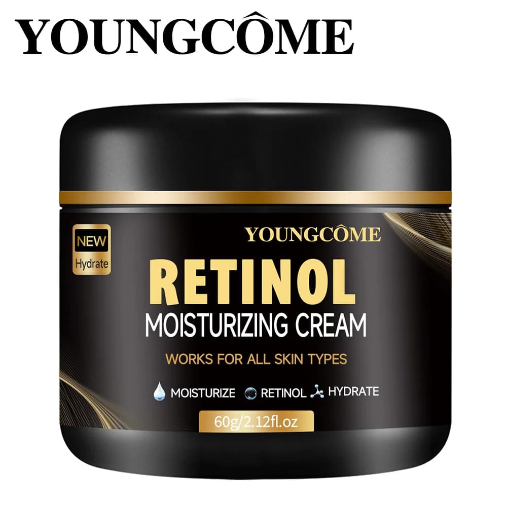 YOUNGCOME Men's Retinol Face Moisturizing Cream Reservoir Anti-wrinkles Aging Hydrating Reduce Pores Retinol Smooth