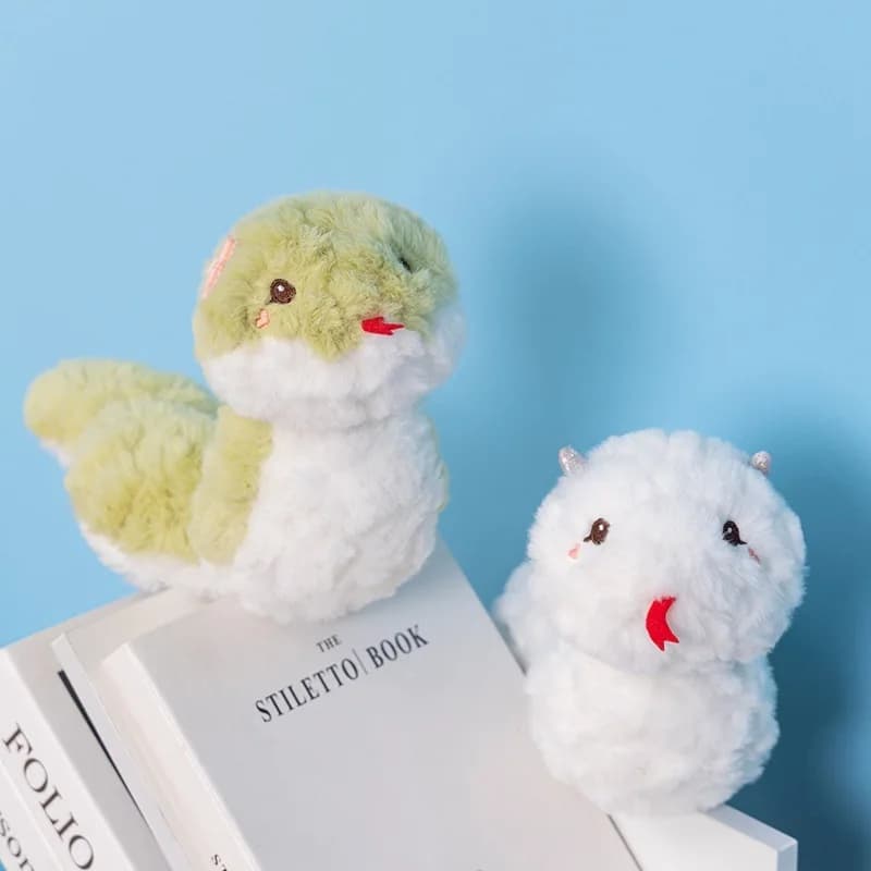 Simpatico Peluche a Forma di Serpente, Morbido Animale di Peluche Arricciato per Decorazione Casa