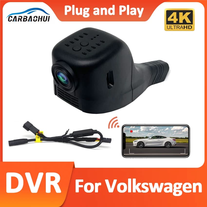 4K HD WIFi Auto DVR Video Recorder Dash Cam For VW Volkswagen Magotan CC Bora Sharonto Touran Sagitar Octavia Passat Golf Toures