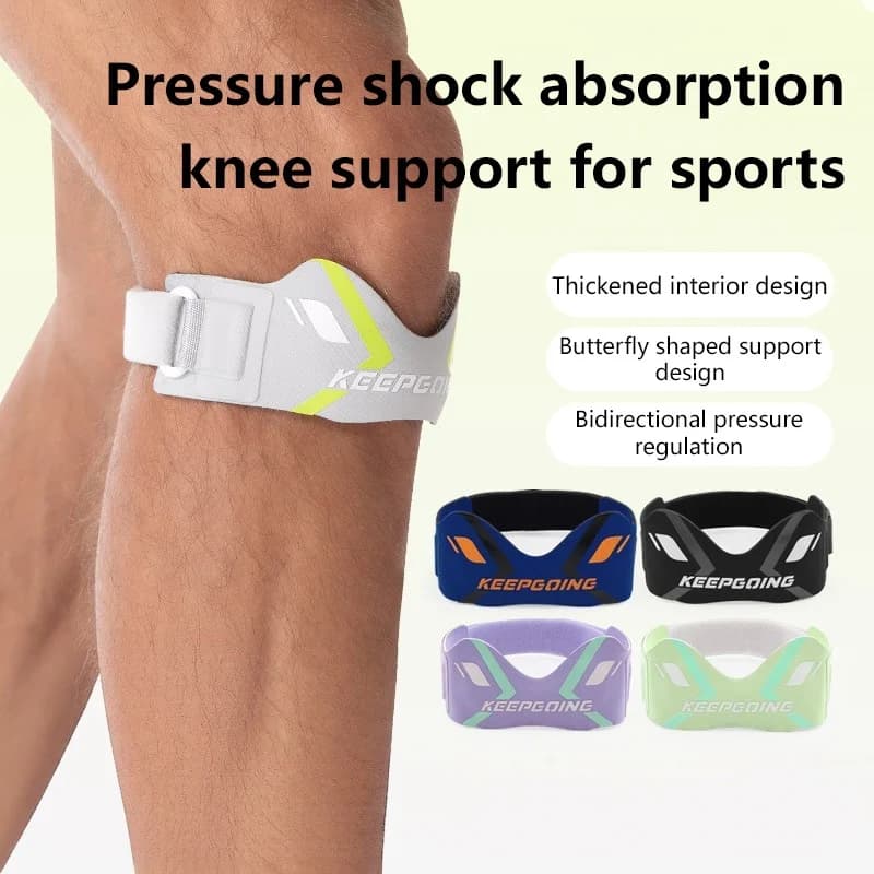 Adjustable Patella Knee Brace Support, Sports Protector Strap for Running Basketball Hiking Gym Workou For Sport Gym