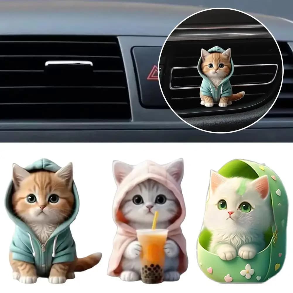 Vent Perfume Clip Cat Deodorant Diffuser Decoration Random Clip Fragrance Aromatherapy Interior Auto Perfume Y3C7