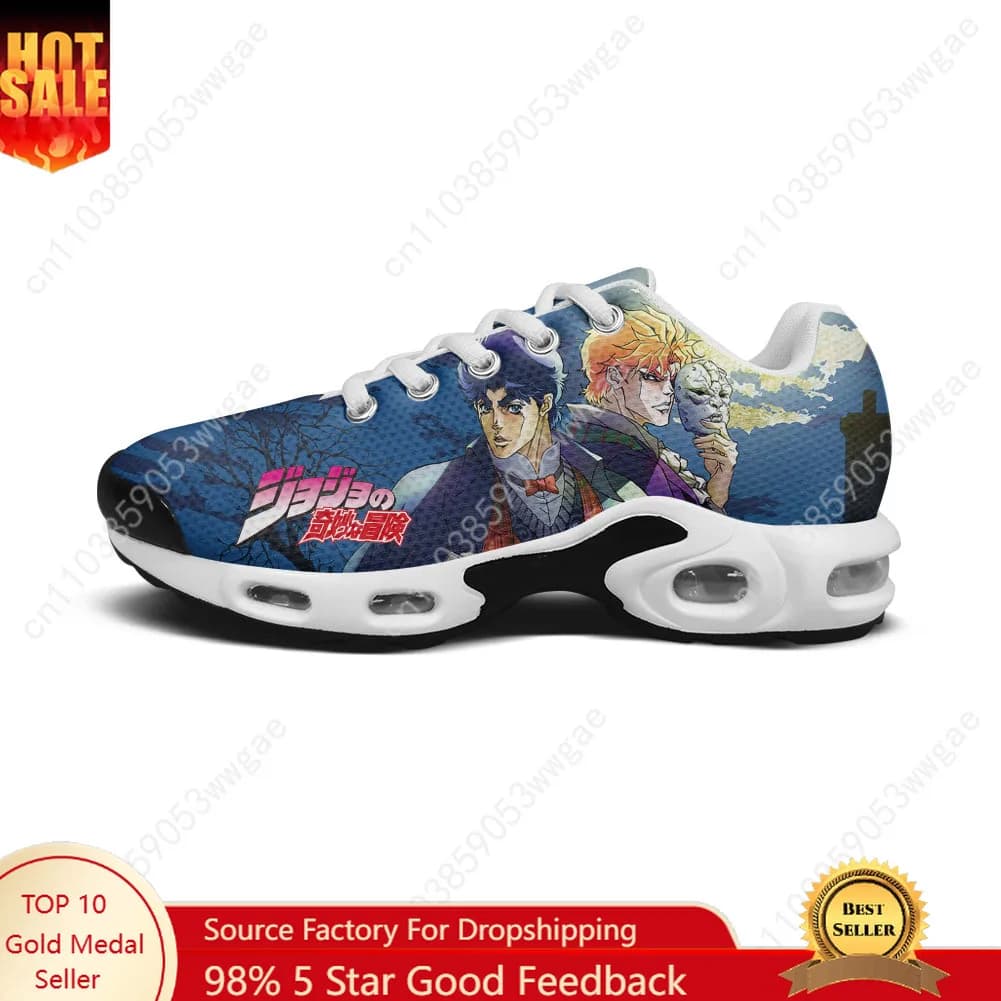 Jojo Lightweight Sport Shoe Air Cushion Sneakers Mens Womens Teenagers High Quality Cartoon Custom Made Leisure Mesh Sneakers