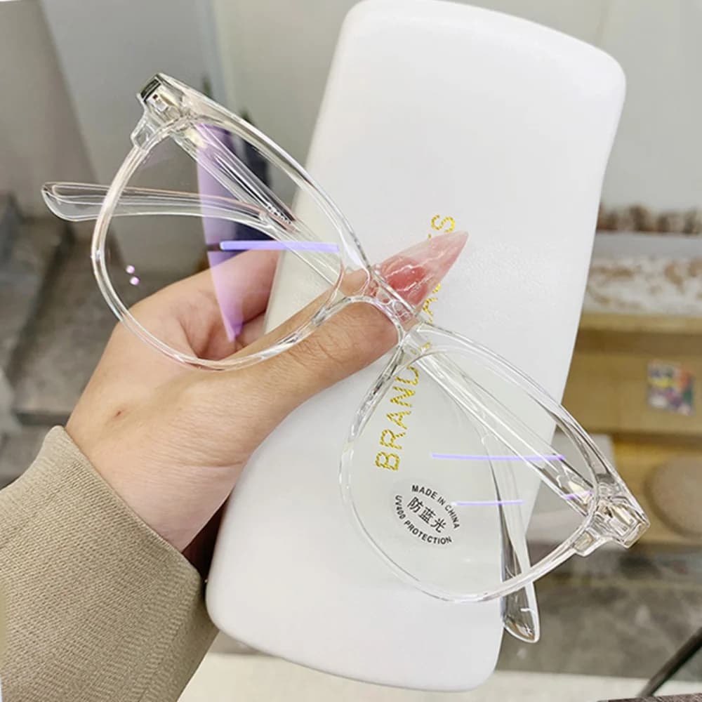 -1.0-1.5-2.0-2.5-3.0 A -6.0 Myopia glasses with transparent finish Man Woman Black glasses Myopic eyeglasses