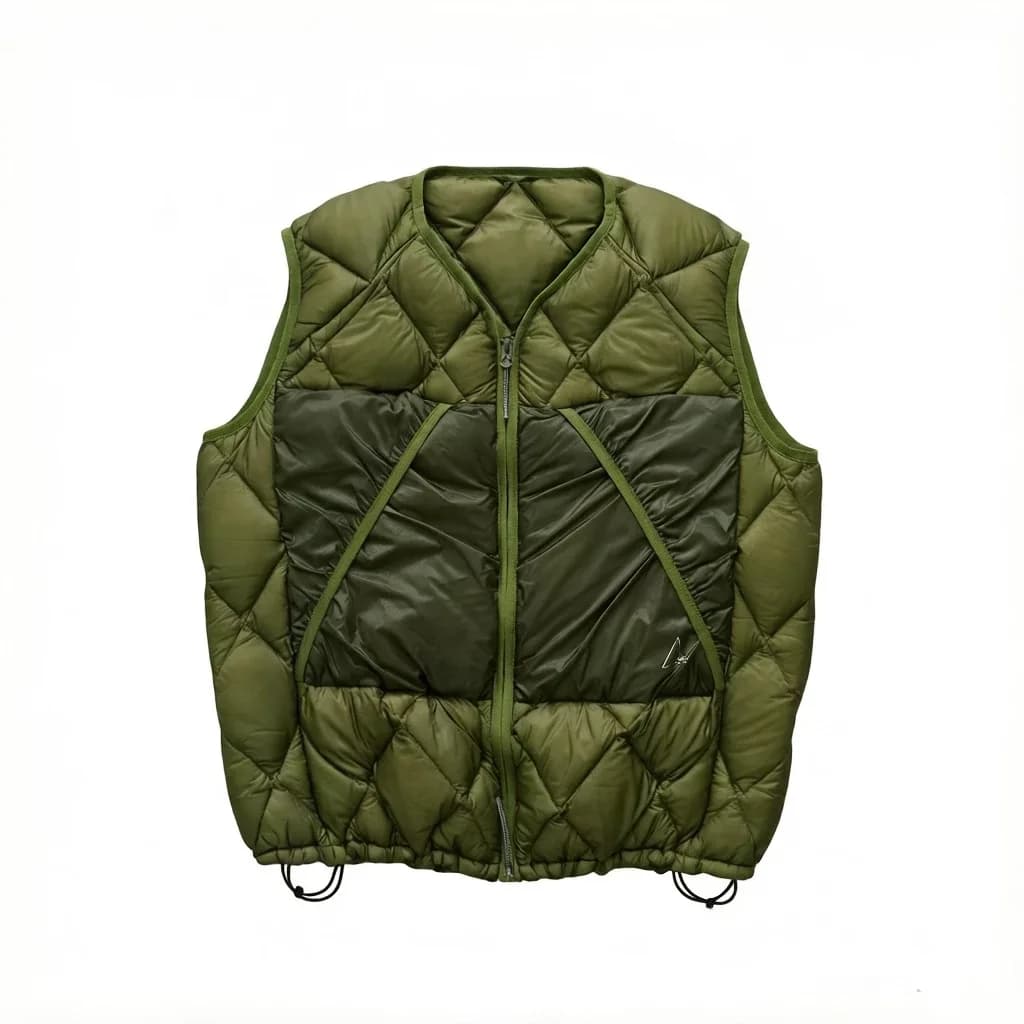 ROAHIKING LIGHT down VEST Outdoor Anti-Tear down Vest Padded Vest Youthful Vitality Style White Duck down Filling Moisture Wi...
