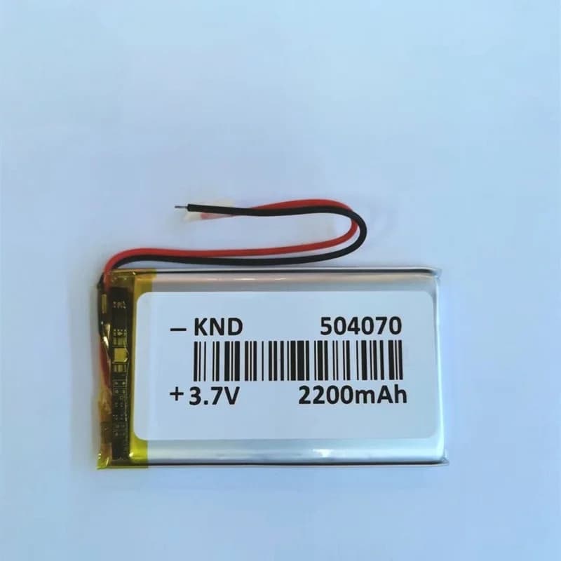 Batteria ai polimeri di litio 504070 da 2000mAh 3.7V per Walkie-talkie, Localizzatore GPS, Accendino