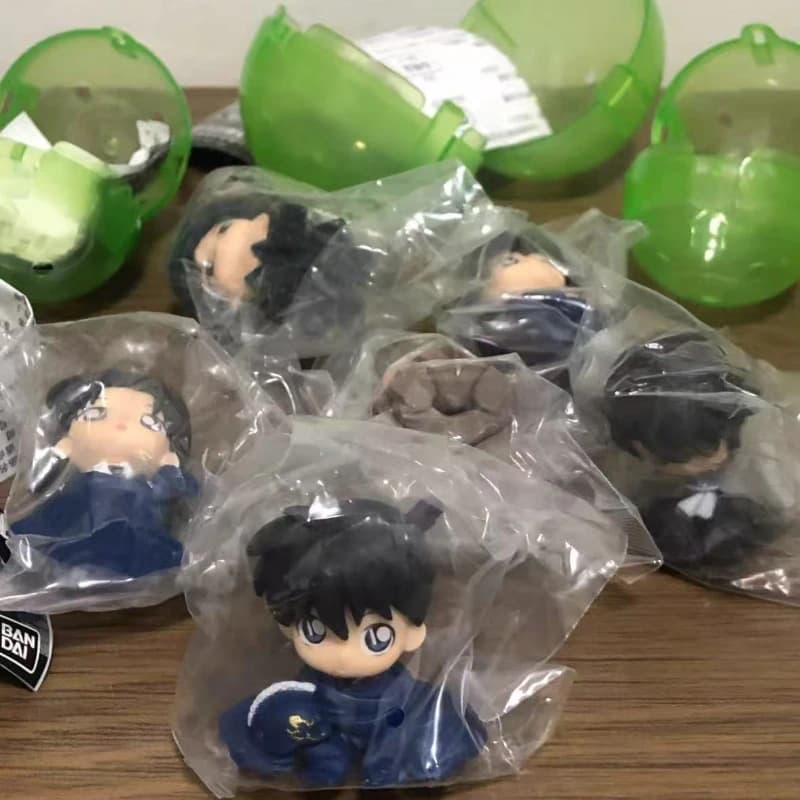 Anime Detective Conan Blind Box Toy Shinichi Kudo Yumi Miyamoto Shinichi Akai Action Figure Sitting Posture Model Boy Girl Gifts