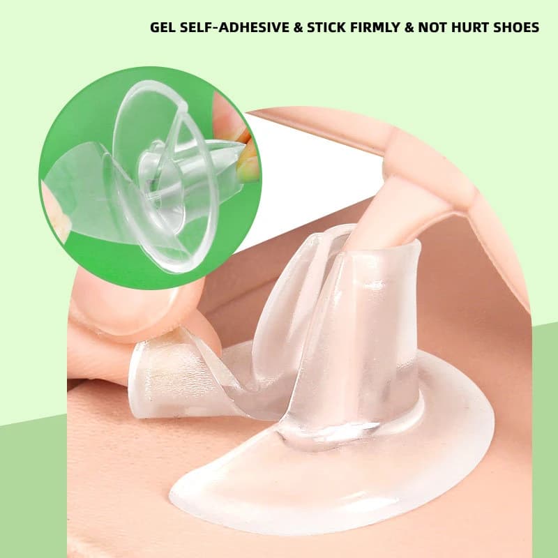 5Pairs Transparent Silicone Flip Gel Cushions Pad Toe Protectors Anti-Slip Forefoot Shoe Pads Insoles Cushion For Flip Flops