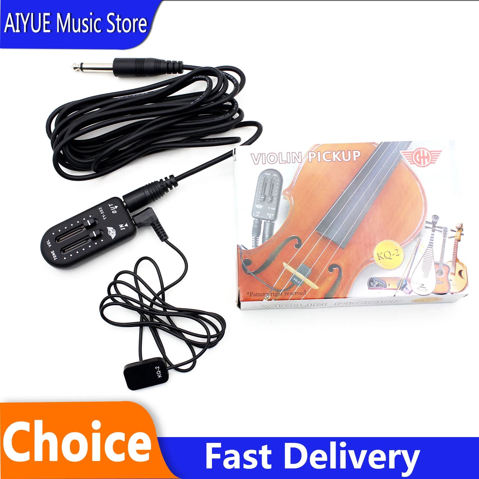 IRIN Guitar Pickup Piezo Contact Pickup With Tone Volume Controller Audio Cable For Violin Ukulele Mandolin Guitar Parts