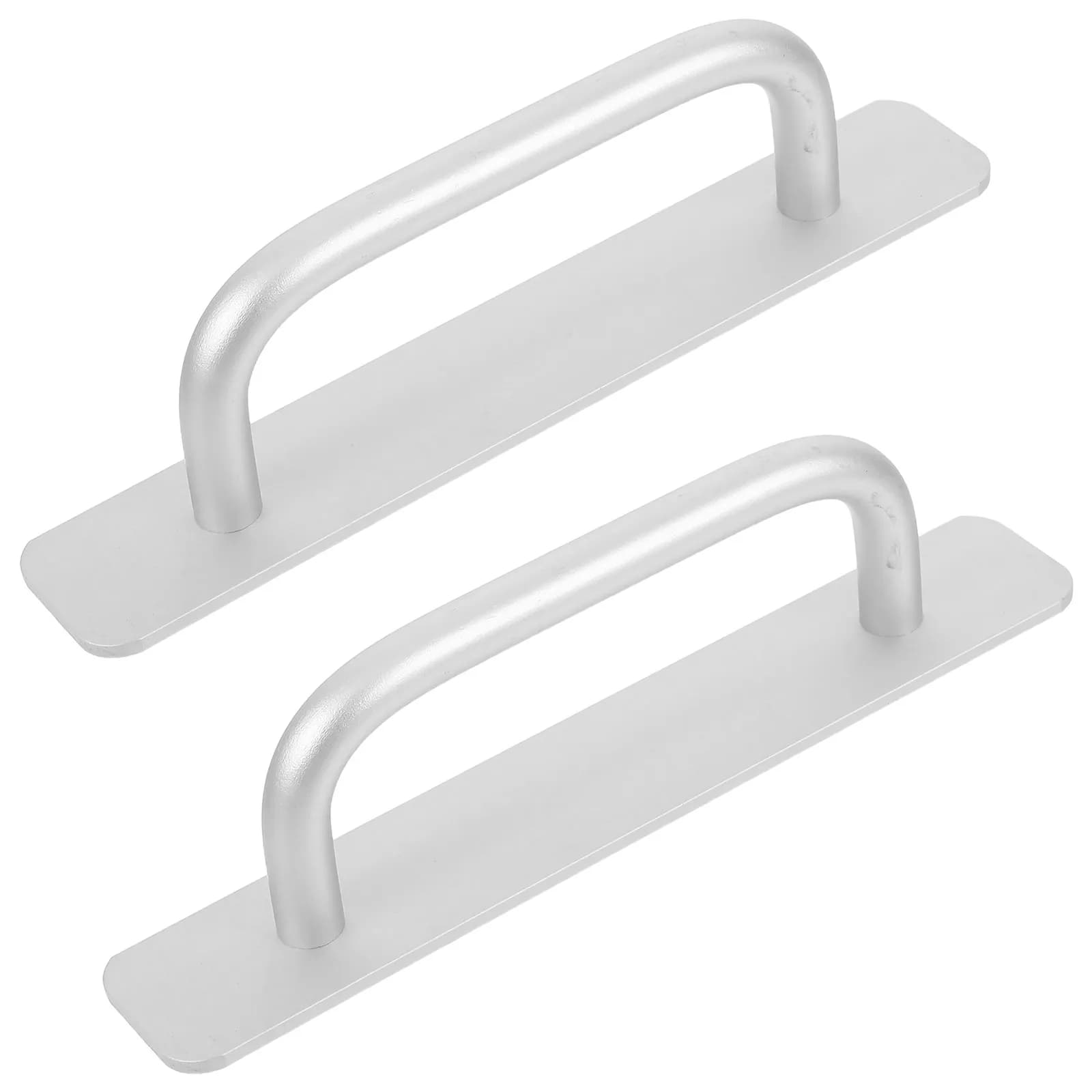 2 Pezzi Maniglie Eleganti in Lega di Alluminio Senza Foratura, Maniglie per Porte, Cassetti e Porte Scorrevoli per Cucina, Bagno, Camera da Letto