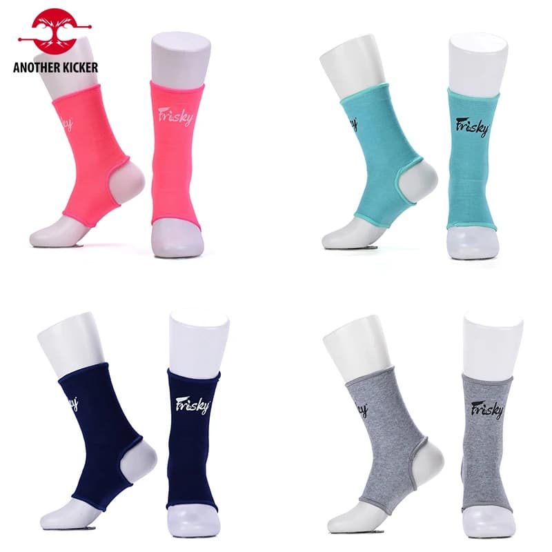 Muay Thai Cavigliere Uomo Donna Bambini Supporto per caviglia Calzini Kickboxing Bretelle sportive Protezione per le gambe del piede per palestra Accessori per kick boxing