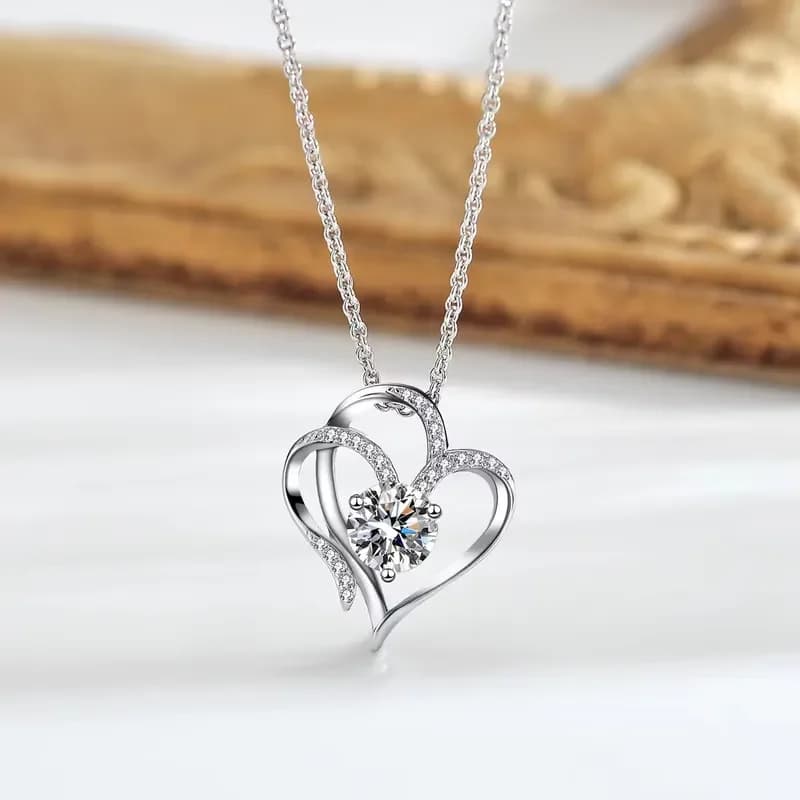 925 Silver Necklace Sparkling Necklace for Woman Men Wedding Engagement Party Fine Jewely Valentine's Day Gift